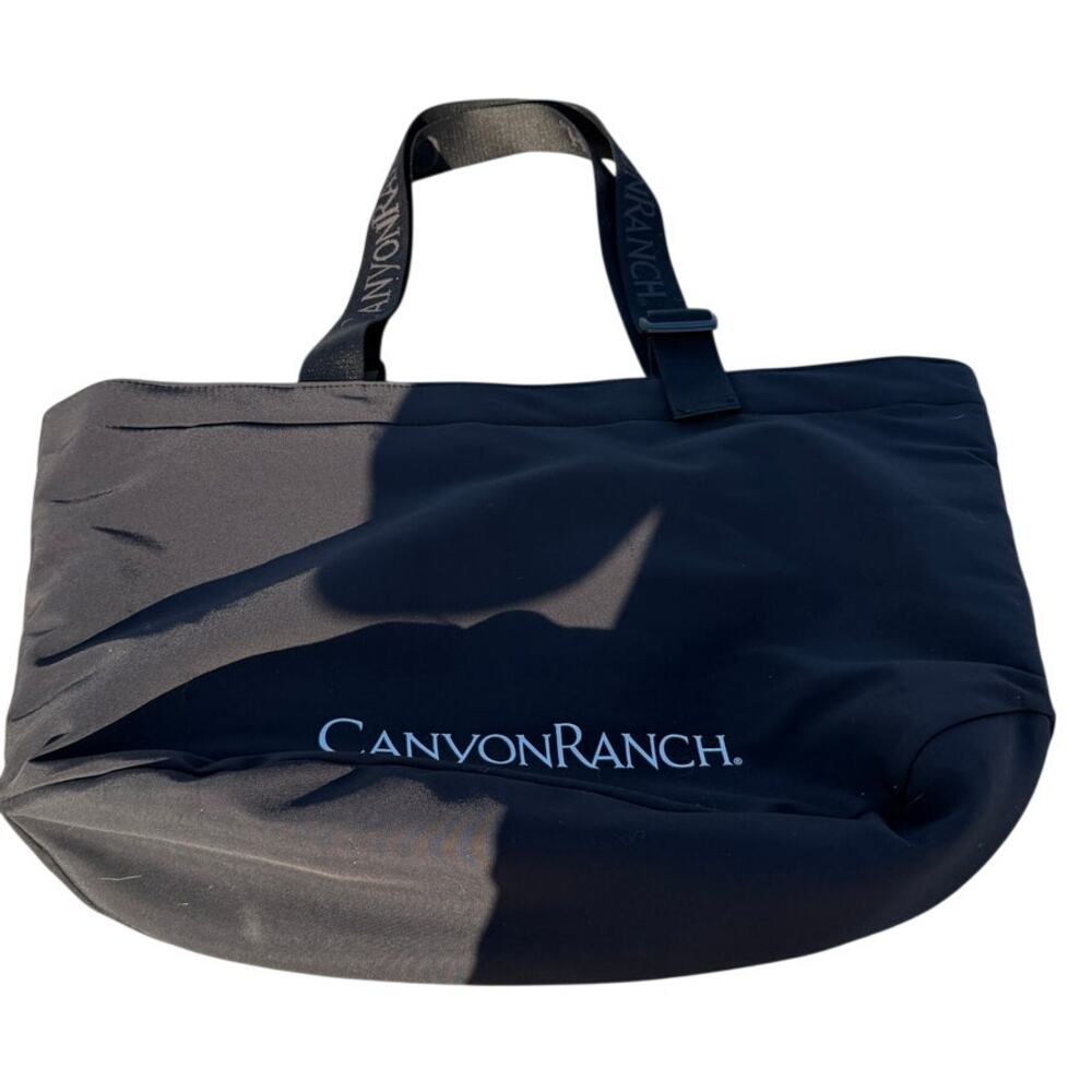 Canyon Ranch Zip Top Spa Member Tote Bag - Black